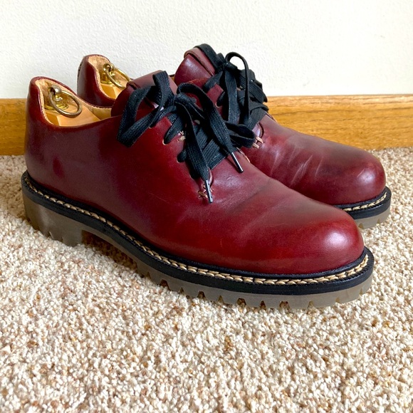 FEIT Other - FEIT Men’s Red-Brown Leather Hand Sewn Handmade Lace-Up Shoes Eu 42 US 9